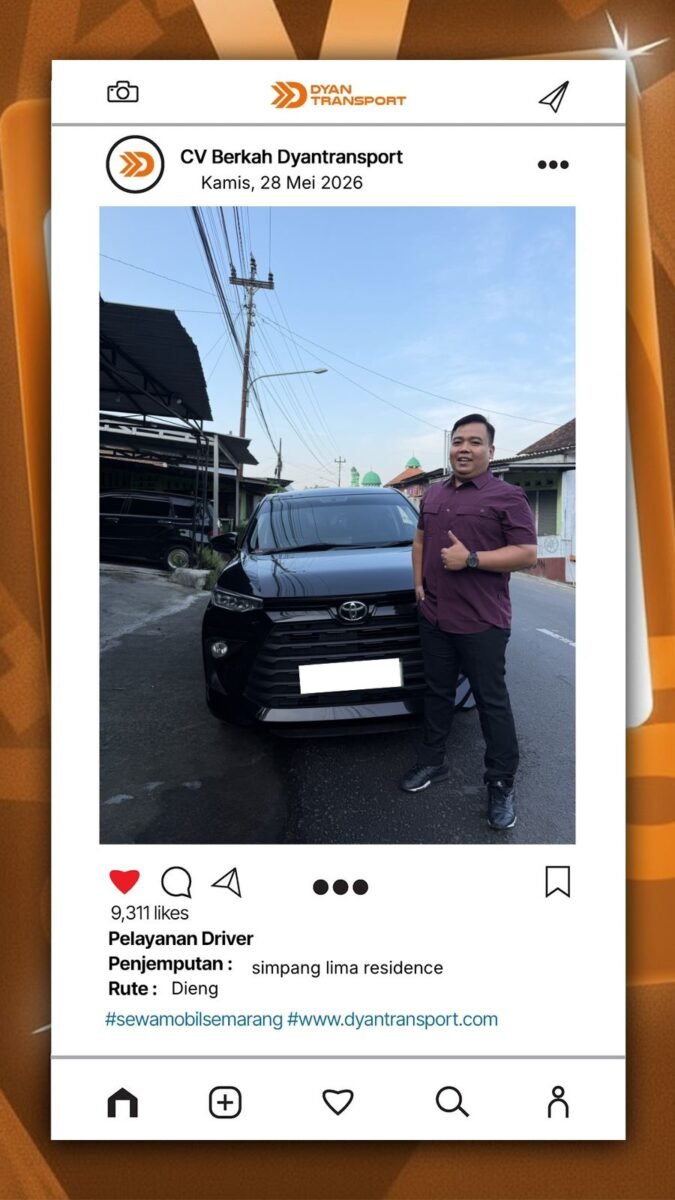 Bagi Anda yang ingin menikmati perjalanan tanpa harus lelah menyetir, tersedia layanan sewa mobil dengan sopir profesional.