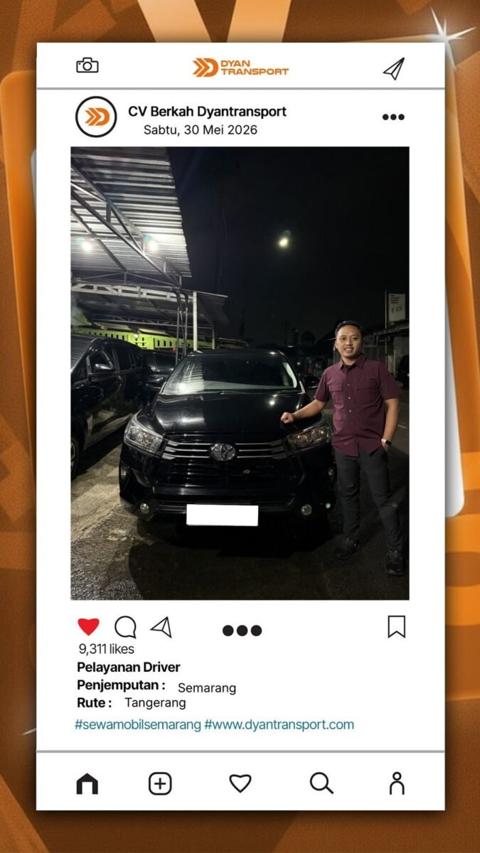 Selain layanan lepas kunci, Dyan Transport juga menyediakan layanan sewa mobil bulanan dengan driver profesional.