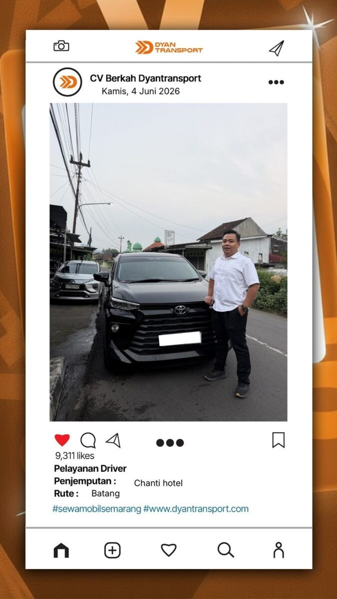 Banyak pelanggan memilih paket rental mobil bulanan dengan driver karena memberikan kenyamanan lebih.